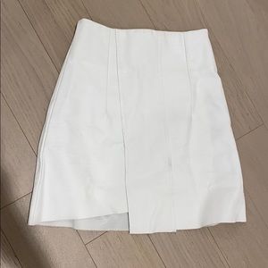 Faux leather skirt